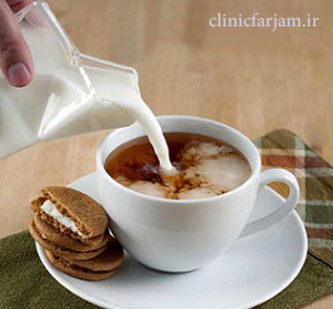 shir shir مخلوط شیر و چای از بین بردن لک دندان با مخلوطی از شیر و چای shir